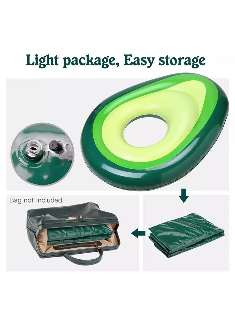 general Avocado Swimming Ring Inflatable Floating Bed Avocado Floating Bed Lifebuoy Water Inflatable Lifebuoy - Image 4