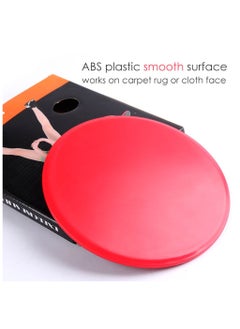 Generic Exercise Sliders Gliding Discs Dual Sided Total Body Workout System 2Pcs, Red  - Image 4