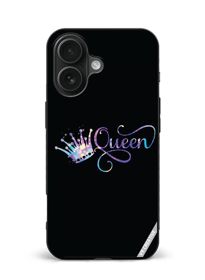 Protective Case Cover For Apple iPhone 16 Queen Design Multicolour