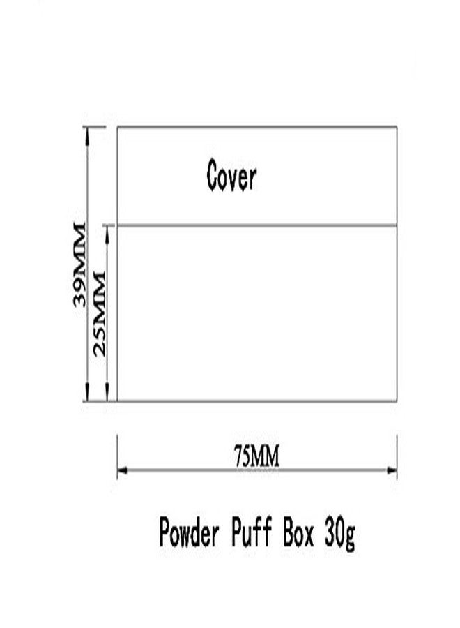 Elandy 1PC 30G/1oz Bamboo Appearance Loose Powder Compact Box with Sifter and Sponge Puff - Make up Jar Case Cosmetic Storage Container - Image 5