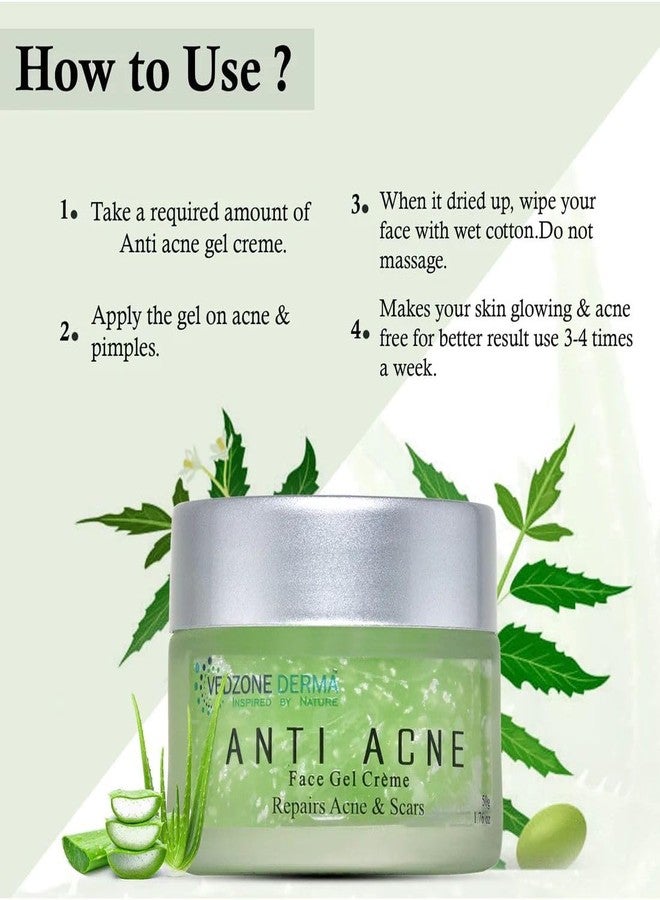 Vedzone Derma Ayurvedic Anti-Acne Gel + Face Pack Combo | With Neem, Tulsi, Aloe Vera & Pure Silver | Natural Care for Pimples, Acne Marks & Oil Control | Paraben & Sulphate Free | For All Skin Types - Image 5
