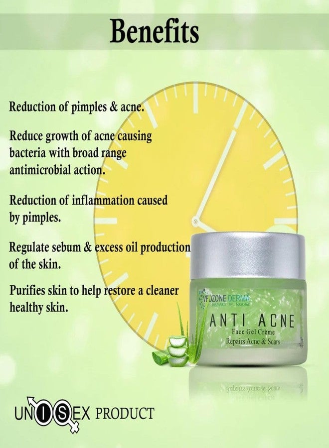 Vedzone Derma Ayurvedic Anti-Acne Gel + Face Pack Combo | With Neem, Tulsi, Aloe Vera & Pure Silver | Natural Care for Pimples, Acne Marks & Oil Control | Paraben & Sulphate Free | For All Skin Types - Image 3