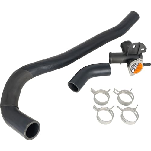 EZROAD Engine Upper Radiator Coolant Hose Filler Neck Water Outlet Flange Cap Kit Compatible with Nissan Altima 20072013 214308999C 214308997A 6L2Z8100AC 31564 33086 215019HA0A 214308991A - Image 1