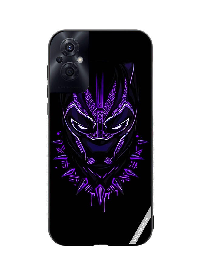 VR CREATIVE Protective Case Cover For Oppo Reno8 Z Black Panther Design Multicolour - Image 1