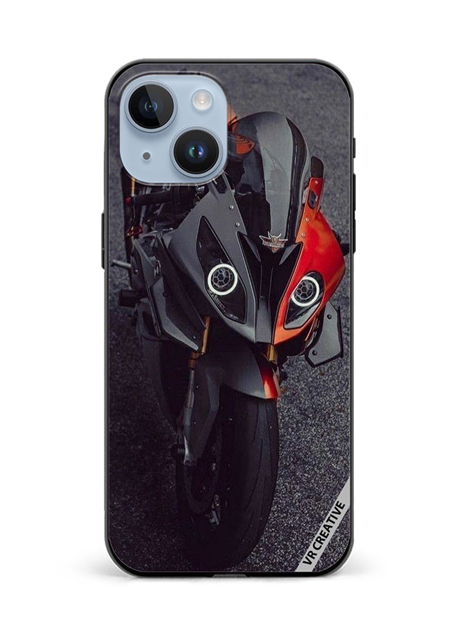 VR CREATIVE Protective Case Cover For Apple iPhone 15 Plus Bike Design Multicolour - Image 1