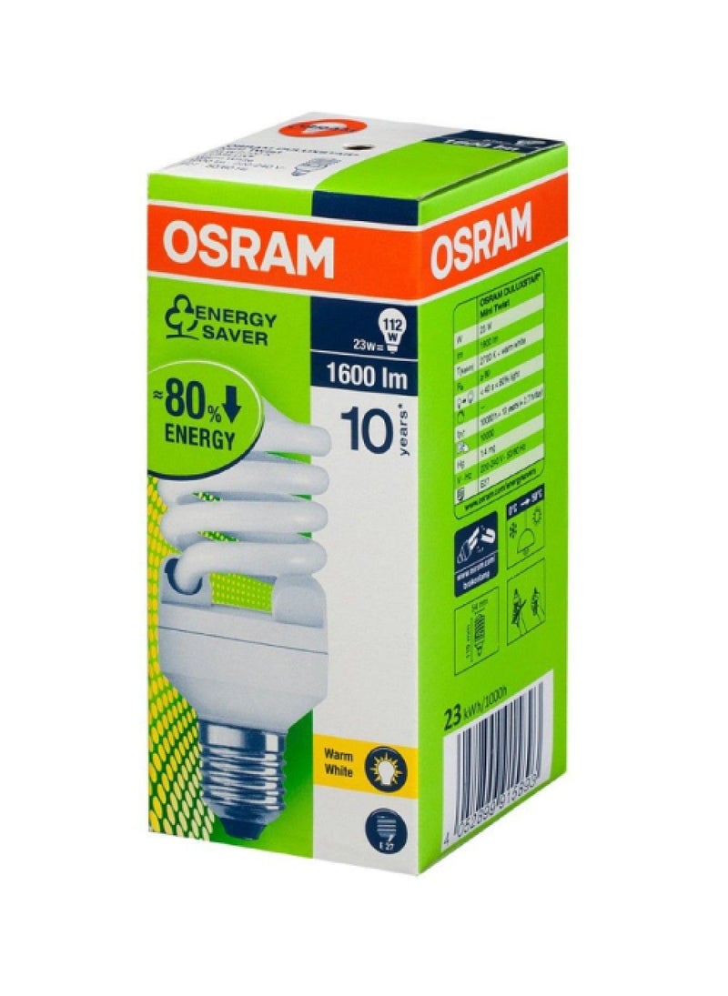 OSRAM Osram Esl Spiral 23W E27 Warm White - Image 1