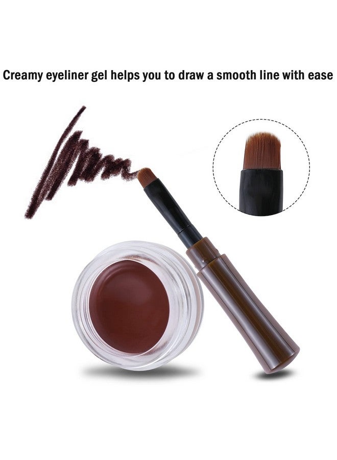 Boobeen Eyeliner Waterproof Gel Eyeliner Smudgeproof Eye Liner Gel Makeup High Pigment Eye Makeup Set Easy To Apply Longlasting For All Day - Image 2