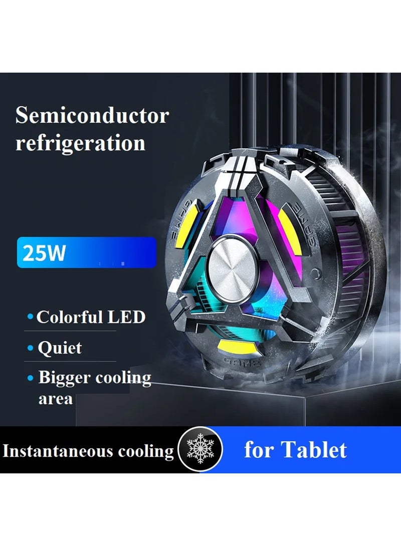 iPad Radiator Magnetic Tablet Cooler For iPad Universal Radiator Portable Phone Cooler Frost Series Radiator For Mobile Gaming Tiktok Live Streaming - Image 2
