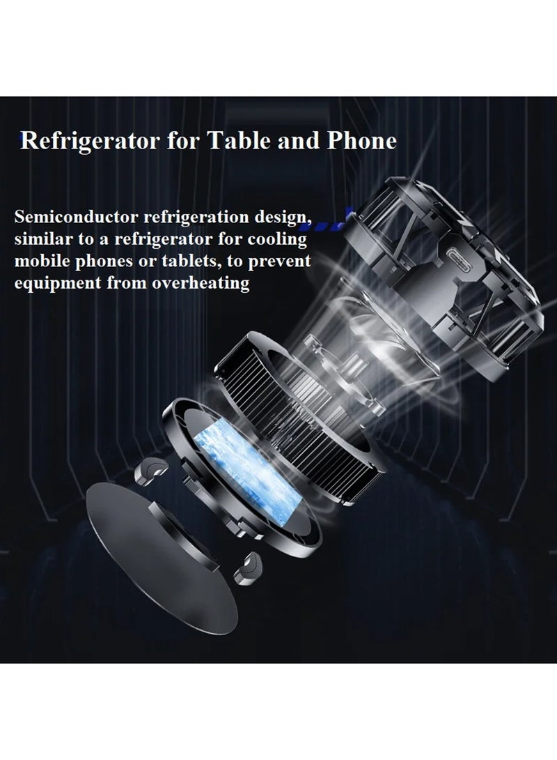 iPad Radiator Magnetic Tablet Cooler For iPad Universal Radiator Portable Phone Cooler Frost Series Radiator For Mobile Gaming Tiktok Live Streaming - Image 3