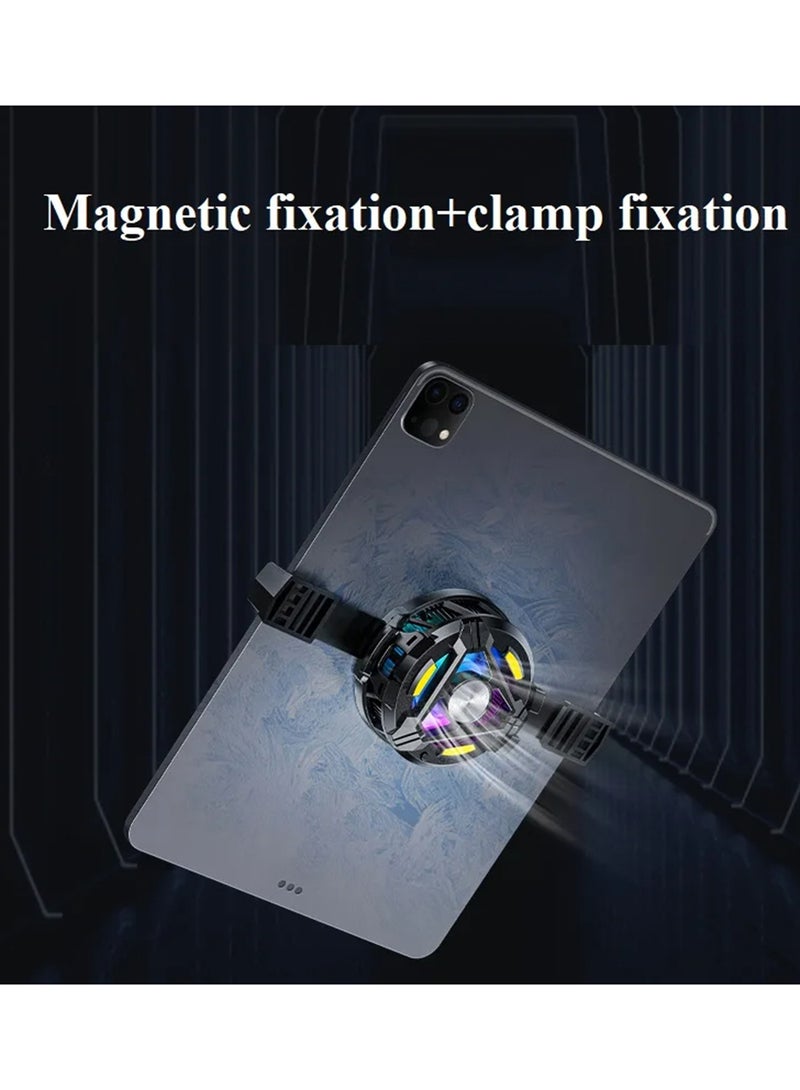 iPad Radiator Magnetic Tablet Cooler For iPad Universal Radiator Portable Phone Cooler Frost Series Radiator For Mobile Gaming Tiktok Live Streaming - Image 5