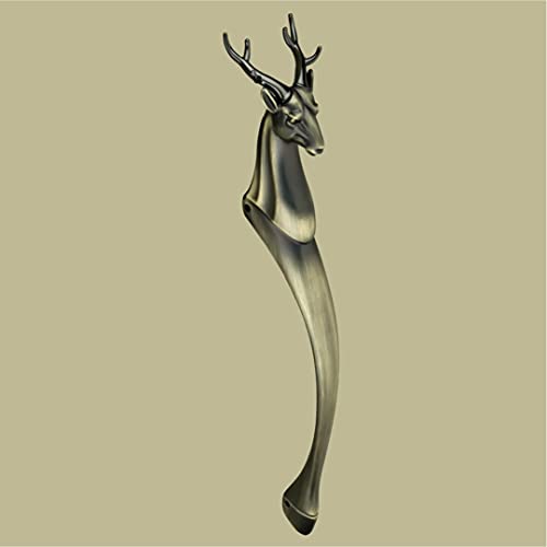 GLOXY ENTERPRISE Aluminium 12 Inch Deer Shape Door Handles for Main Door Handle Decorative Push & Pull Handle for Wooden & Glass Door for All The Doors of Houses, Offices (Antique Finish, Pack of 1) - Image 2