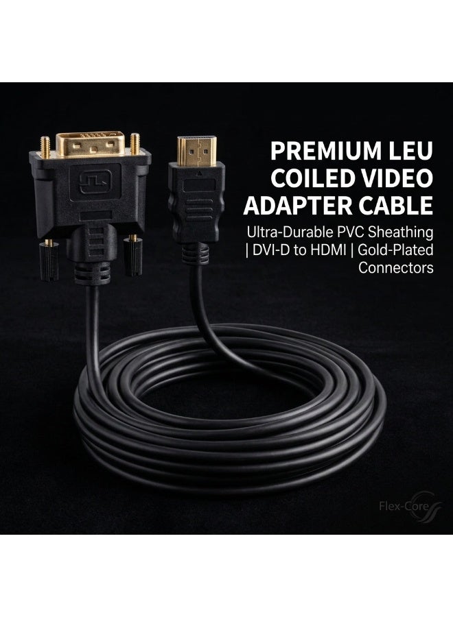 mix max Bi-Directional HDMI to DVI-D (24+1) Cable 1.5m - High-Speed Gold-Plated Male to Male Cord for PC, Monitor, Gaming Consoles (1080p Full HD, Black) - Image 2