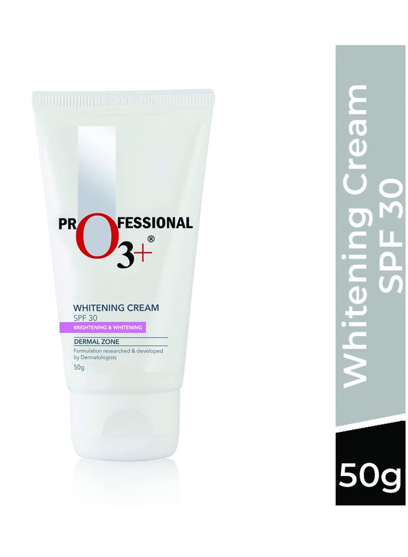O3+ Whitening Face Cream SPF 30 Sunscreen for Skin Brightening UVA UVB and Sun Tan Protection 50g - Image 3