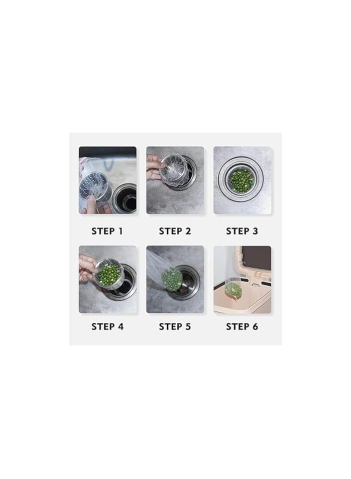 Kitchen & Bathroom Drain Filter Mesh Bags – 100 Count - Image 3