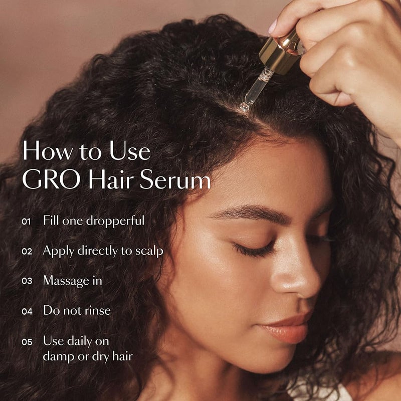 VEGAMOUR GRO Hair Serum for Hair Thinning, Thicker Fuller Looking Hair, Non Oily Serum for Healthier Scalp, 30 day Supply 1.0 fl oz, 1 pack - Image 4