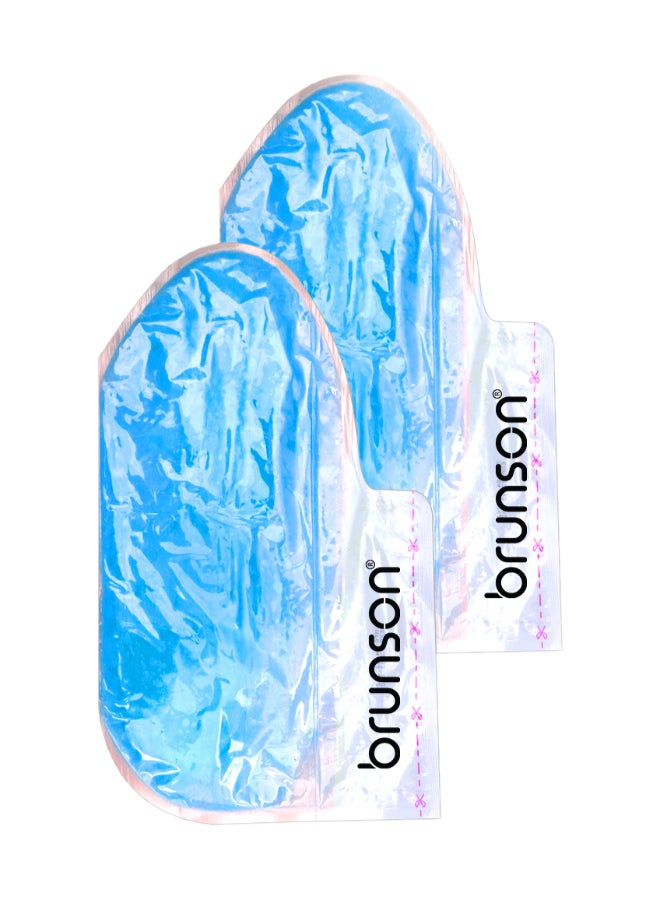 brunson زوجان من جوارب بارافين المغذية - قفازات بارافين قابلة للاستخدام لمعاملة القدمين في السبا - ترطيب عميق ونعومة - جوارب باديكير مرطبة بالشمع - Image 1