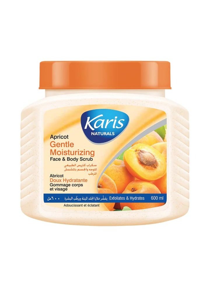 KARIS 2Pcs Karis Apricot Gentle Moisturizing Face & Body Scrub 600Ml - Image 2