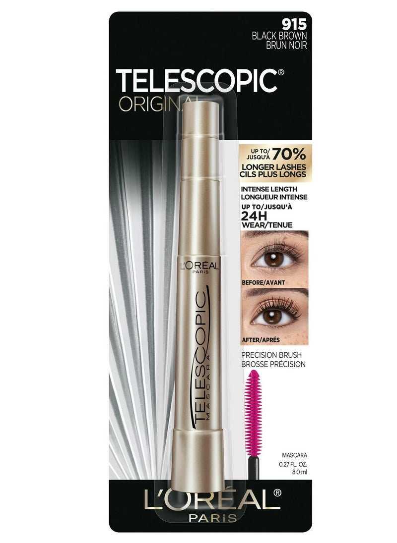 Voronajj L'Oreal Telescopic Mascara, Black Brown [915], 0.27 oz  - Image 1