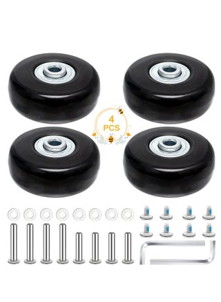 4 PCS 50x18mm Luggage Suitcase Replacement Wheels Rubber Luggage Wheel Repair Kit Heavy Duty Suitcase Wheels Replacement with Screws for Luggage Suitcase (Black) - pzsku/ZFDC8D376692CC3F41258Z/45/1746437911/25e2db06-81c6-4835-8a95-b9ad75baf93f