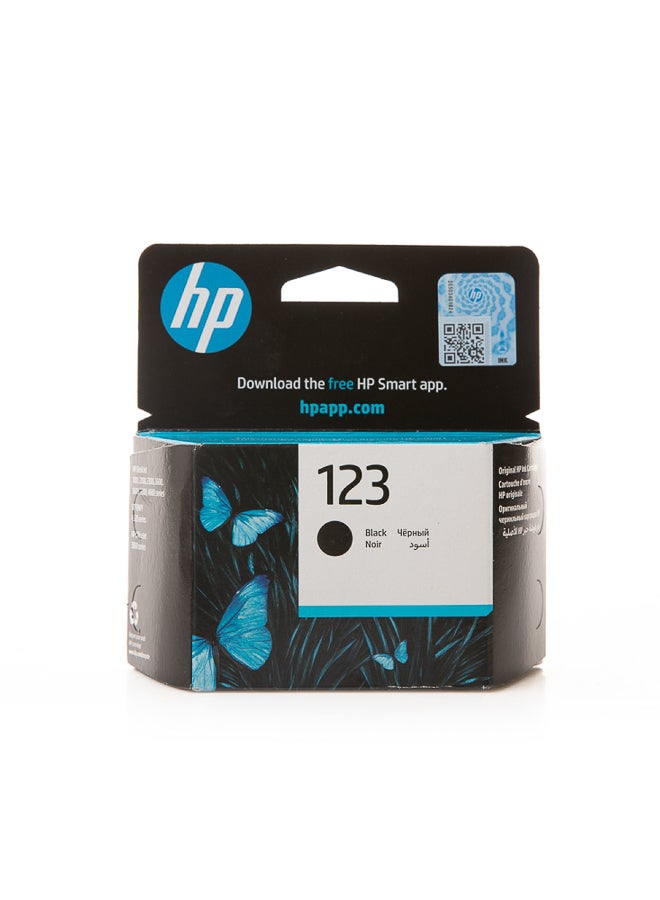 HP حبر طابعة HP الأسود 123-F6V17AE - عالي الجودة وطويل الأمد لطباعة فعالة ومستندات زاهية - Image 1