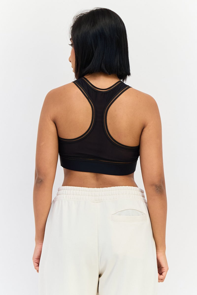 Ivy Park Women Sportswear Fit Sleeveless Training Bra, Black  - Image 4