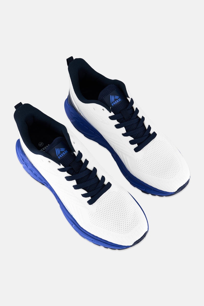 RBX Men Lace Up Running Shoes, White - Image 3