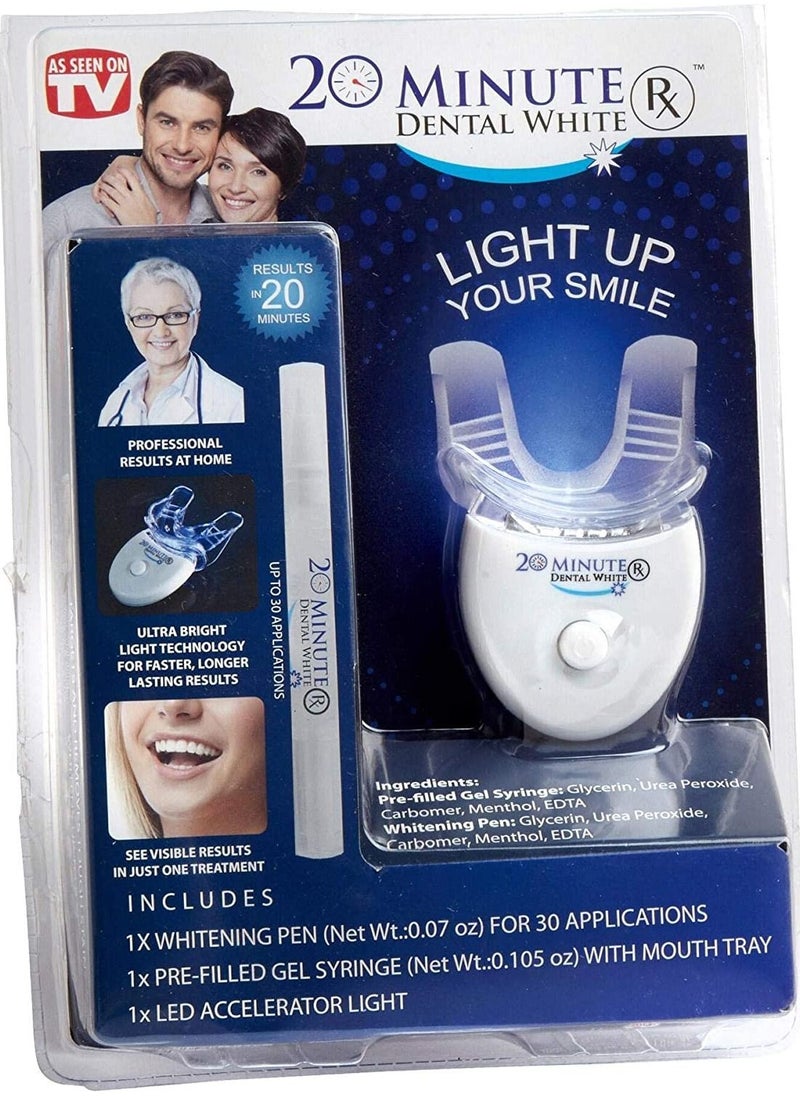 20 Minute - 20 Minute Dental Whitening Light Set White/Clear - Image 1