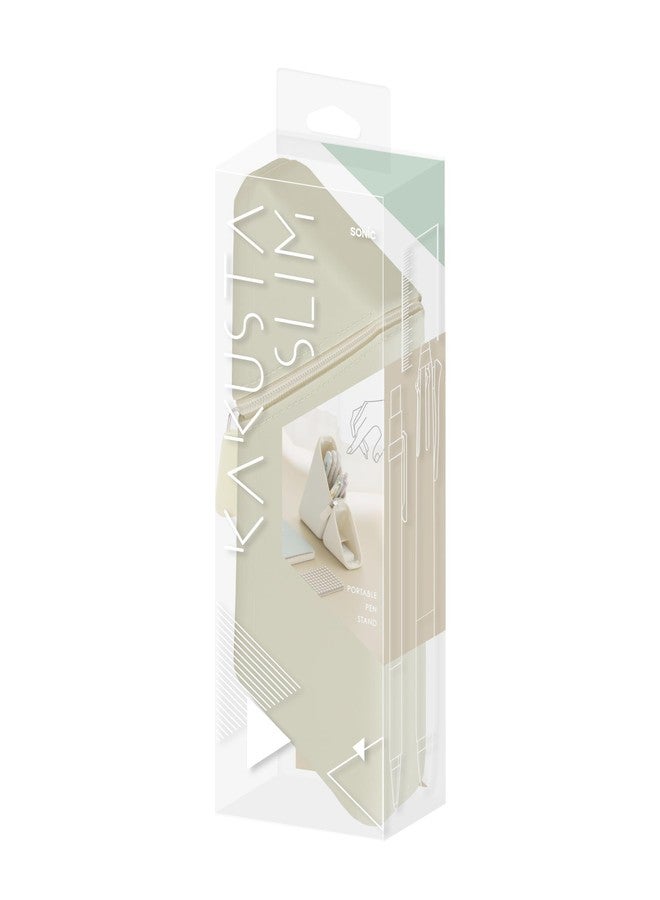 Sonic FD-2652-I Costa Slim Portable Pencil Holder, Ivory - Image 2
