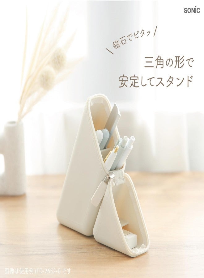 Sonic FD-2652-I Costa Slim Portable Pencil Holder, Ivory - Image 4