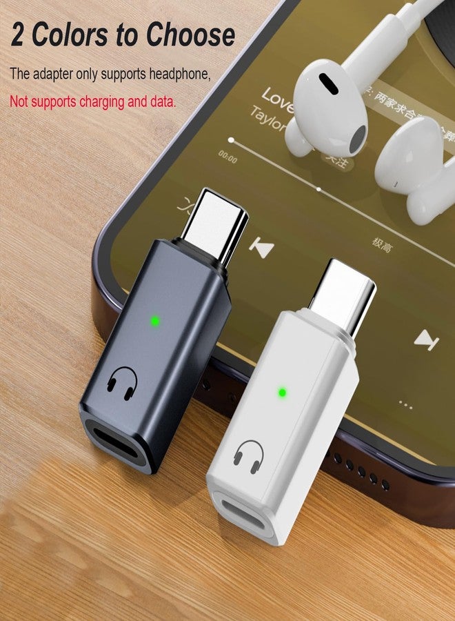 Jadebones USB-C to Lightning Audio Adapter, Type C Male to Lightning Female Headphone Converter for iPhone 15/Plus/Pro/Pro Max, iPad Pro/Air, Not for Lavalier Microphones&Charging&Data (Grey) - Image 2