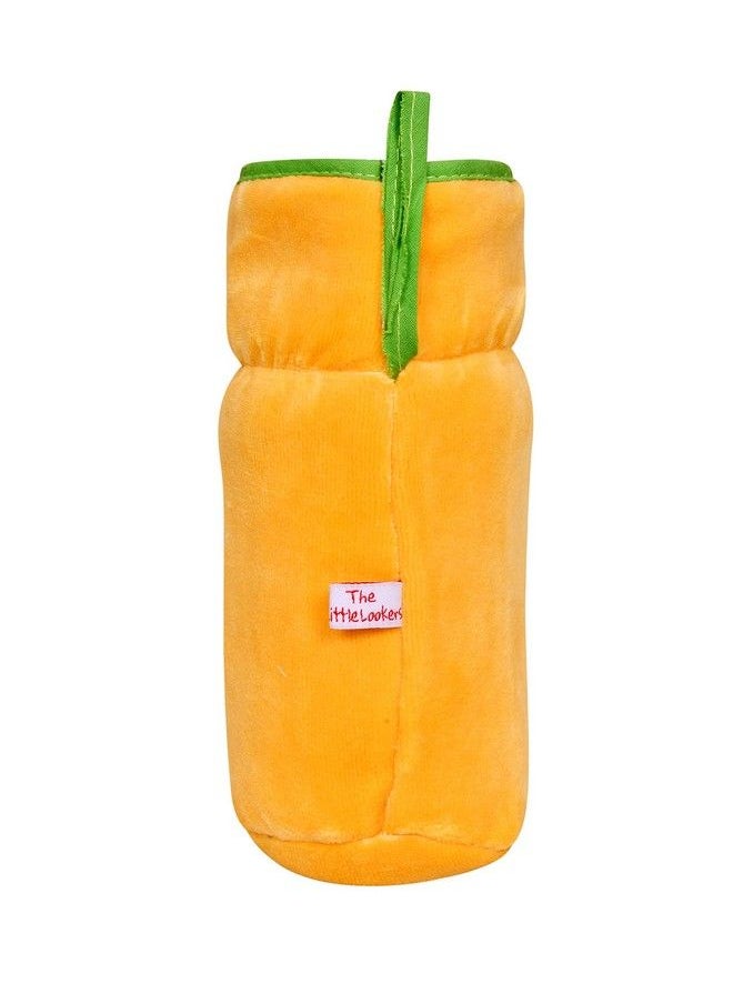 The Little Lookers - Bottle Cover For Philips Avent Wide Neck Feeders Soft Plush Stretchable Baby Feeding Bottle Cover With Easy To Hold Strap (Royal Blue & Yellow Wide Neck 240330Ml 811Oz) - Image 1
