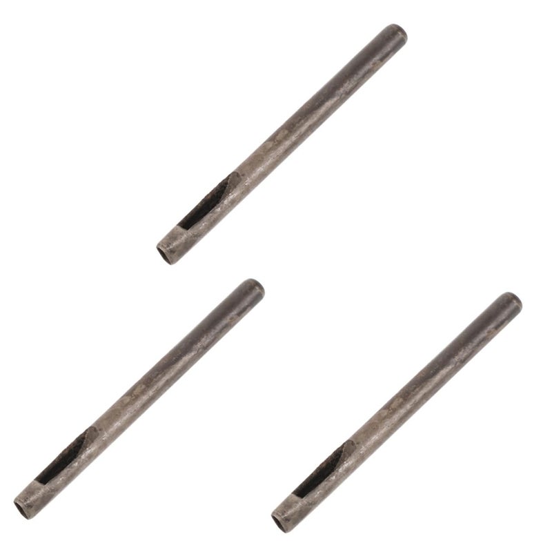 TEHAUX 3pcs Leather Craft Punching Tool Sturdy Oval Handheld Puncher for Projects for Leather and Crafting Precision Multi-use Punching Tool - Image 1