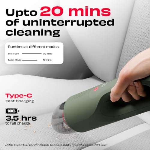 NUUK REN GO Cordless Home Vacuum Cleaner | 2X More Suction, 11000 PA | 4-in-1 Functions with Air Blowing | 7 Attachments+Storage Bag | Dual Filtration with HEPA | BLDC Motor | 2 Suction Modes - Image 3