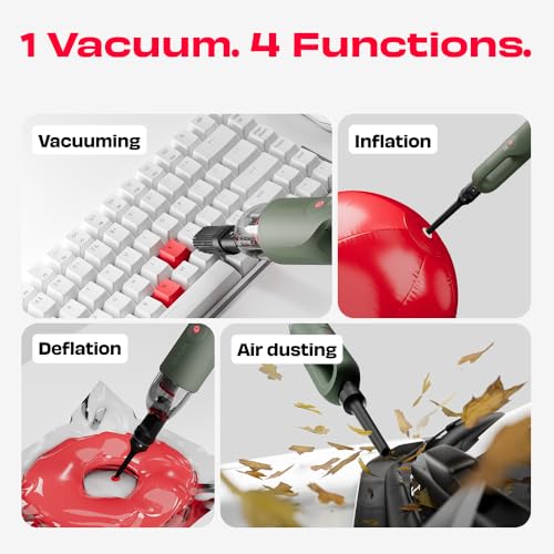 NUUK REN GO Cordless Home Vacuum Cleaner | 2X More Suction, 11000 PA | 4-in-1 Functions with Air Blowing | 7 Attachments+Storage Bag | Dual Filtration with HEPA | BLDC Motor | 2 Suction Modes - Image 4