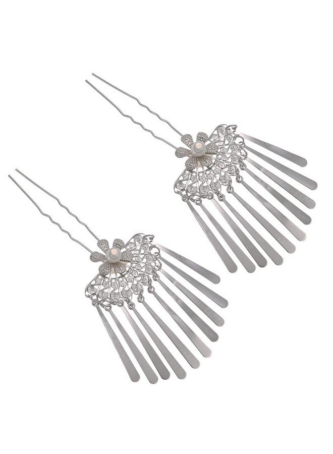 MIAO WU Japanese Fan Tassels Kimono Mini Hairpin Cosplay Kanzashi Flower Hanfu Hair Stick Christmas Hair Accessories Gift 1Pair - Image 1