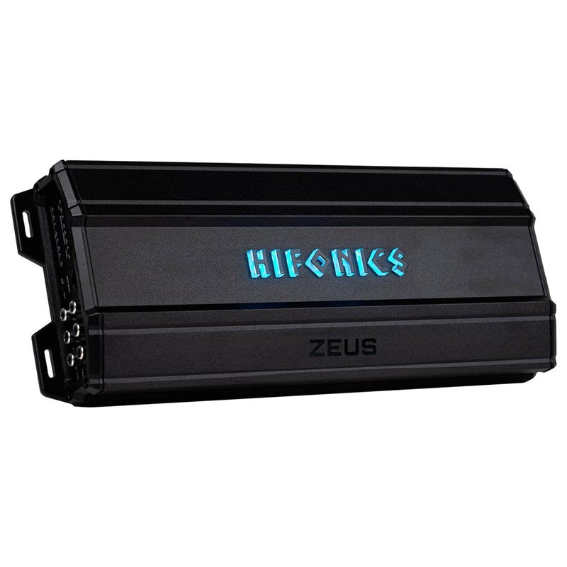 Hifonics Zeus Delta 1750 Watt Compact 5 Channel Nickel Plated Mobile Car Audio Amplifier with Auto Turn On Feature ZD17505D Black