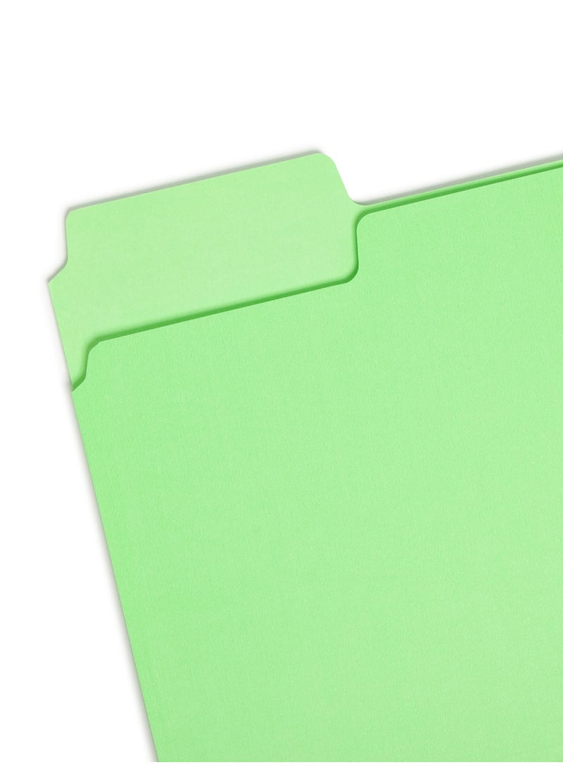Smead Smead SuperTab File Folder, Oversized 1/3-Cut Tab, Letter Size, Assorted Bright Colors, 24 per Pack (11957)  - Image 2