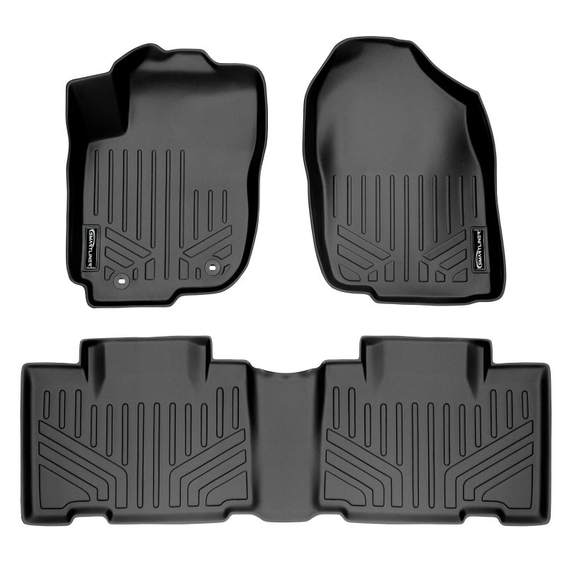 MAX LINER A0134/B0134 Floor Mats 2 Row Liner Set Black for 2013-2018 Toyota RAV4