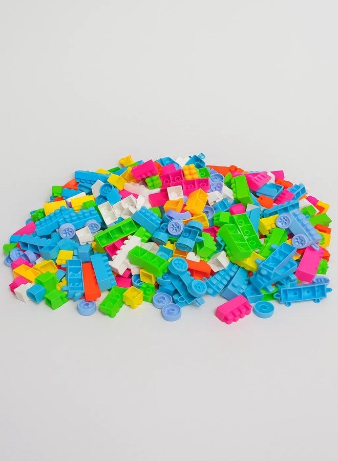 PULSBERY مجموعة مكعبات بناء قطار ملونة للأطفال، مجموعة ألعاب بناء تعليمية إبداعية للأطفال الصغار والتعلم المبكر، ألعاب أطفال (200 قطعة) - Image 3