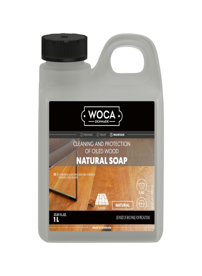 WOCA Natural Soap, Natural 1L - Concentrated Wood Cleaner for oil finished hardwood floors, tables, millwork, cutting boards, countertops and butcher block - Image 2