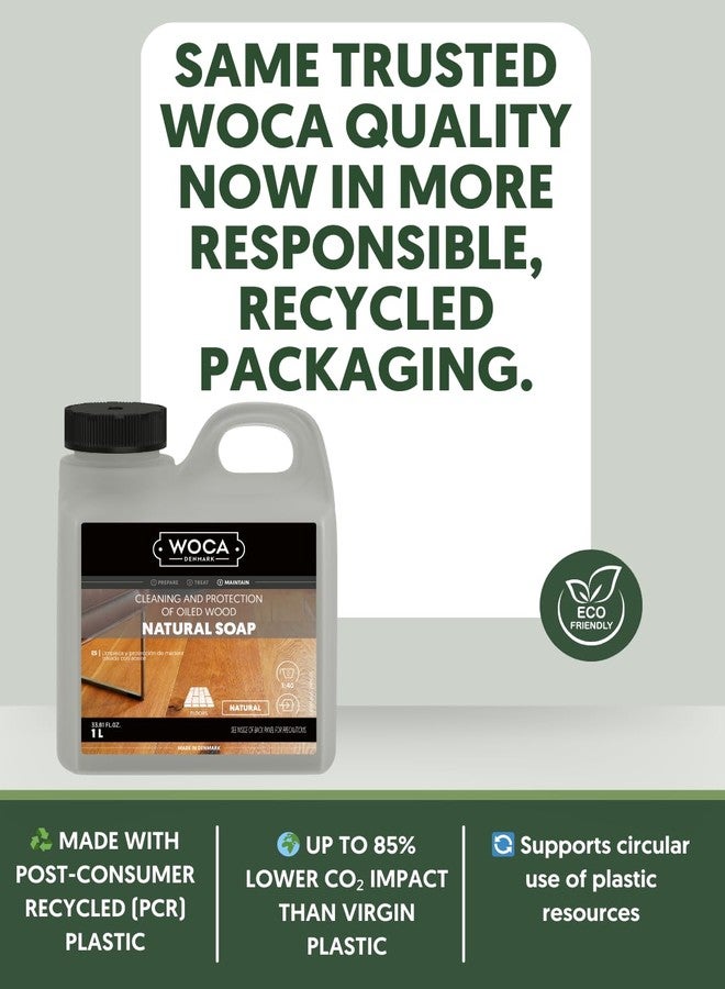WOCA Natural Soap, Natural 1L - Concentrated Wood Cleaner for oil finished hardwood floors, tables, millwork, cutting boards, countertops and butcher block - Image 3