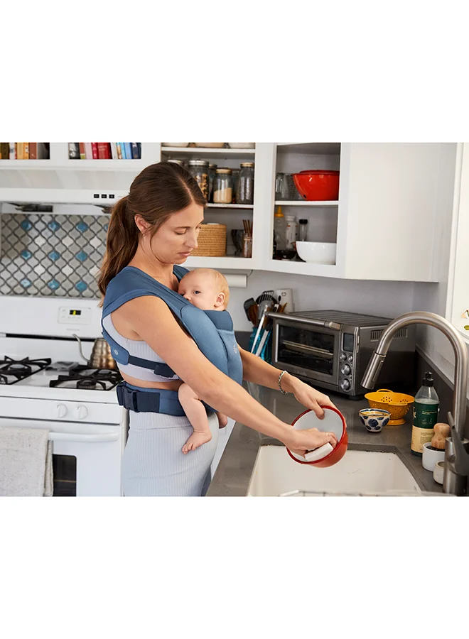 ergobaby Embrace Soft Air Mesh Ergonomic Baby Carrier For Newborns From Birth, Ergonomic 2 - Position Belly Carrier Front Carrier - Blue