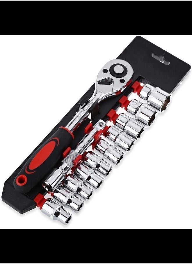 Generic Screwdriver Set Mechanic Tool Set 12pcs 1/4 Inch Socket Wrench Set  - Image 1