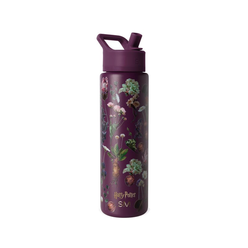 Simple Modern Summit Water Bottle with Straw Lid | Harry Potter 30oz Leak Proof Stainless Steel Insulated Cup | Gifts for Her Him | Harry Potter Herbology - Image 1