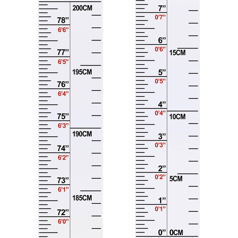DSCMLIS 2PCS Growth Chart for Wall Height Measurement for Kids - Image 3
