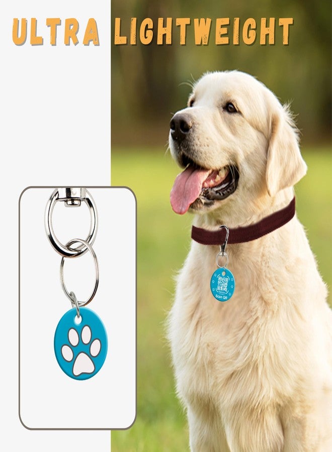 tag8 QR Code ID Tag for Dogs & Cats, Real-Time Scan Alerts, Online Pet Info Access, No Subscription or Fees, Durable Pet Tag for Collars - Blue - Image 5