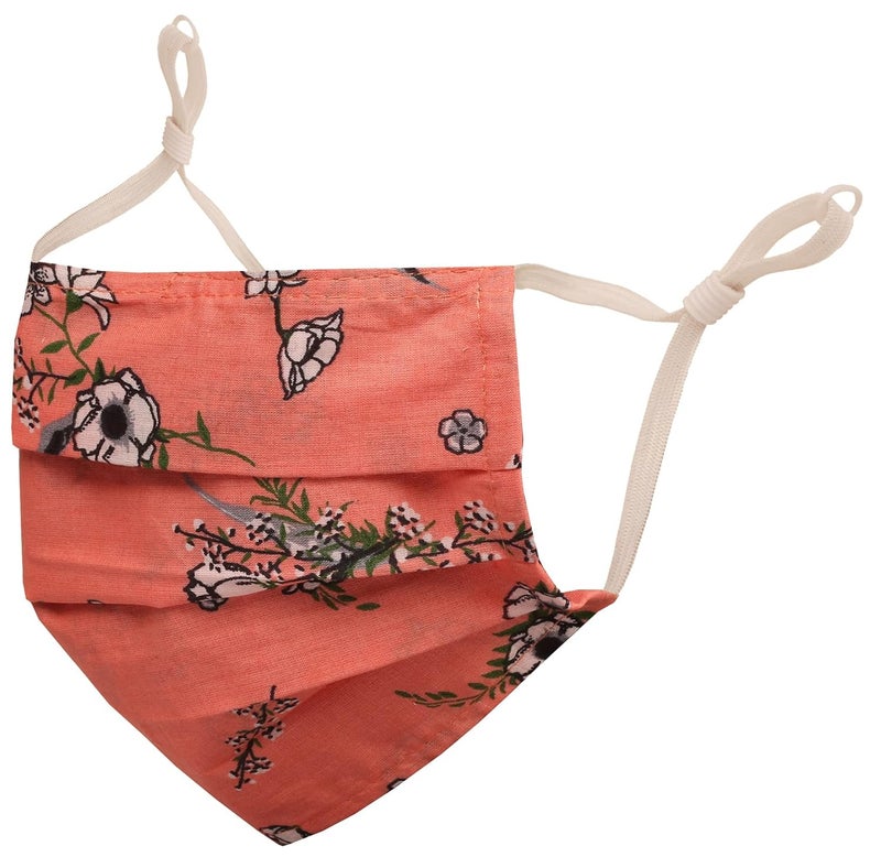 Touchstone Indian Heritage Fabric Adjustable filter pocket nose bridge double layer anti-pollution smog smoke cold cough protective cotton face mask reusable washable for men, women. - Image 5