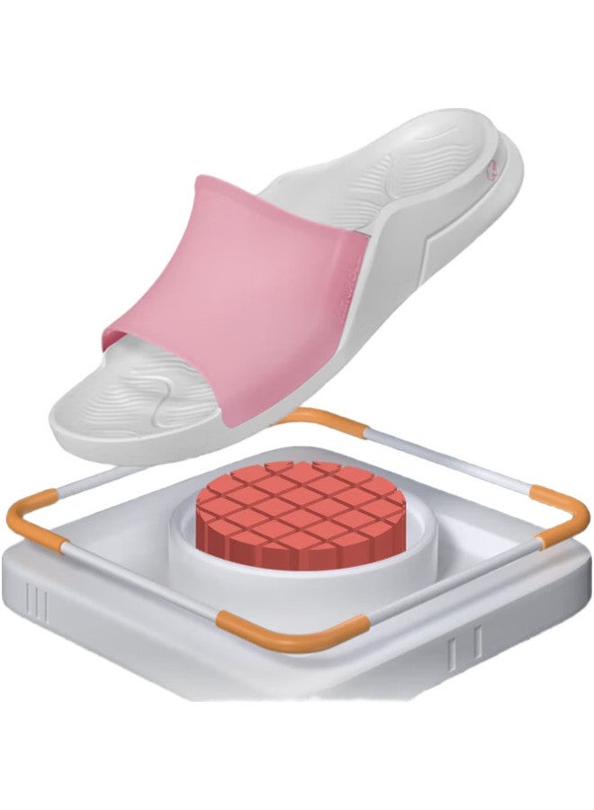 Kenroll Outdoor Non-Slip Slippers For Men And Women, All-Season Odorless Shower Sandals, Beach Pink, Size 39/40 - Image 2