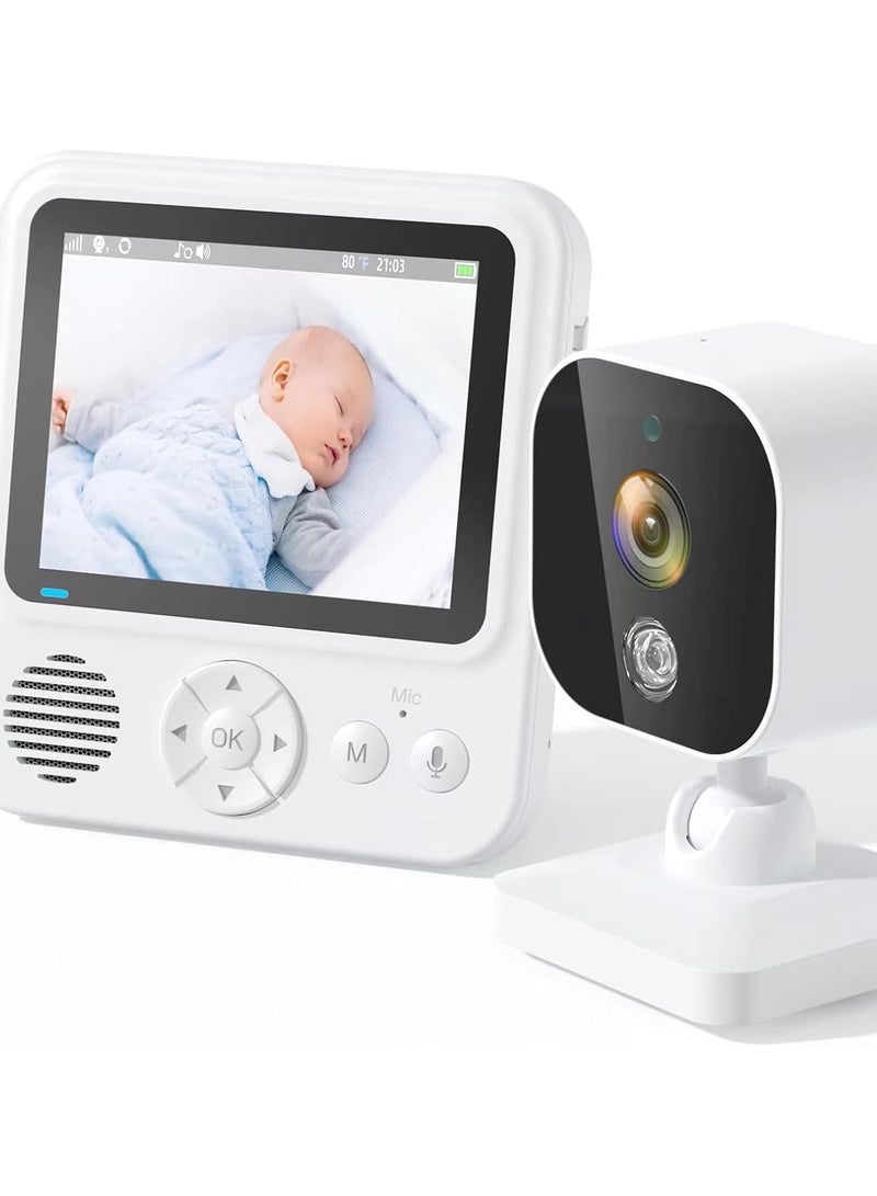 HOCC Baby Monitor with 2.8 HD Screen, 2.4Ghz Wireless Baby Camera Monitor - Image 1