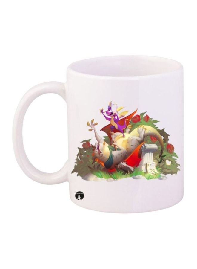Sonic Printed Coffee Mug White/Green/Red